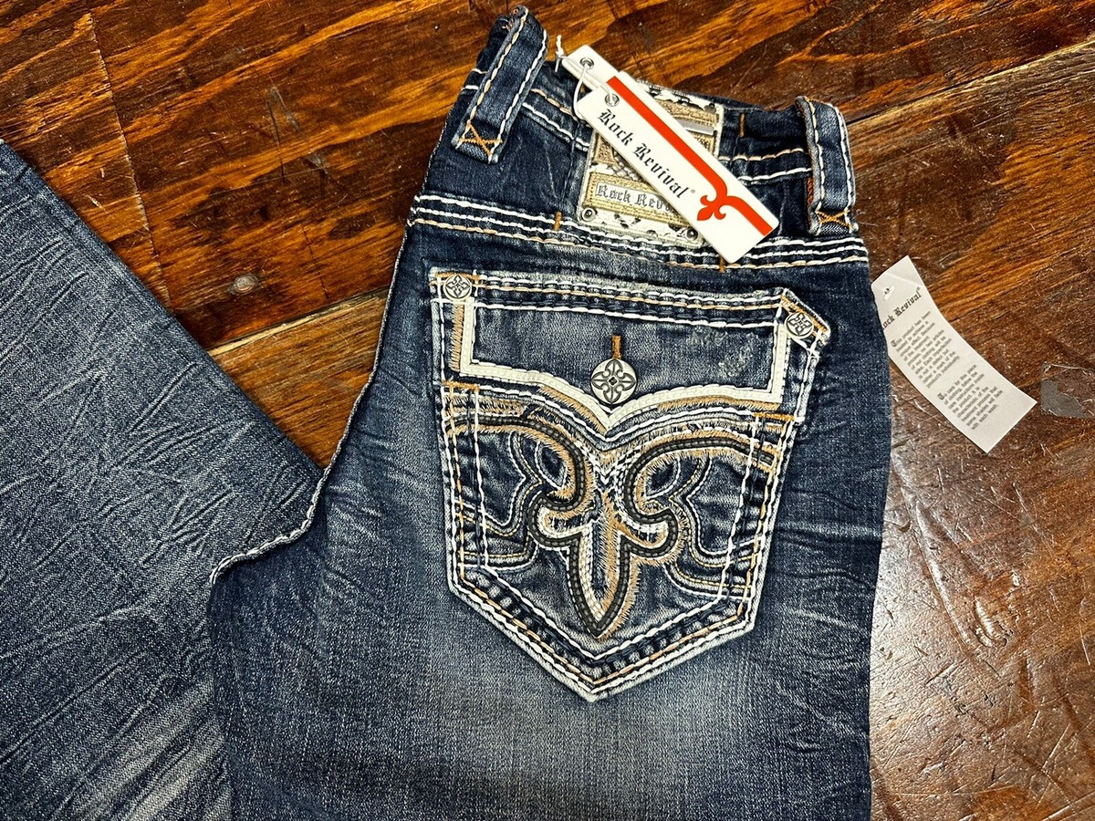 Rock Revival Mens Zinfandel Boot Cut Jeans-B221S | eBay