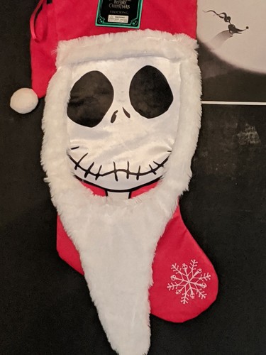 Nightmare Before Christmas Santa Jack Skellington 19" 2020 Christmas Stocking - Picture 2 of 3