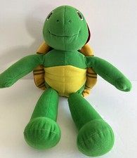 VTG Franklin Turtle Plush Talking Stuffed Animal Toy 14" 1986 Kidpower Nelvana