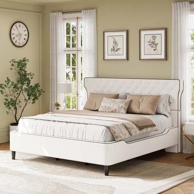 Christopher Knight Home - Aveline Modern Upholstered Platform Bed with...