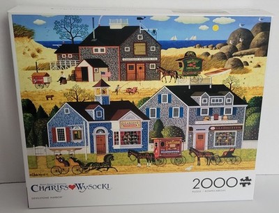 Charles Wysocki Devilstone Harbor 2000 PC Puzzle Buffalo Games NIB