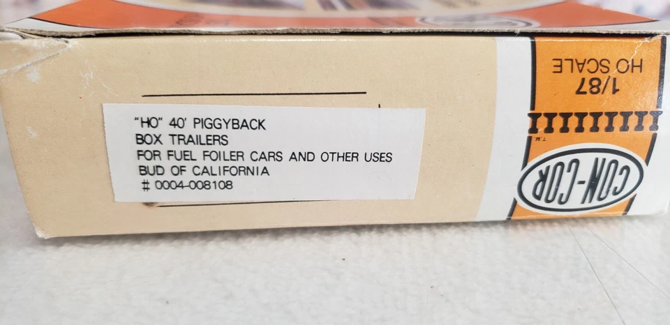 JUEGO DE 3 REMOLQUES A CUESTAS ESCALA HO CON-COR BUD OF CALIFORNIA 40'FT🔥🔥🔥🔥🔥🔥 Foto 3 de 3