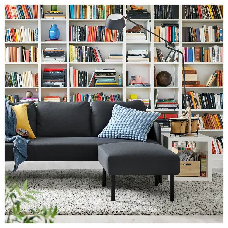 Canapé 3 places avec méridienne (L : 65cm H : 19cm L : 174cm) - Photo 2/4