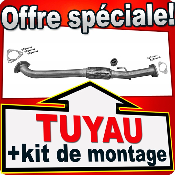Tuyau avant Fiat Doblo 1.9 JTD anti-vibration pour restaurer la puissance moteur