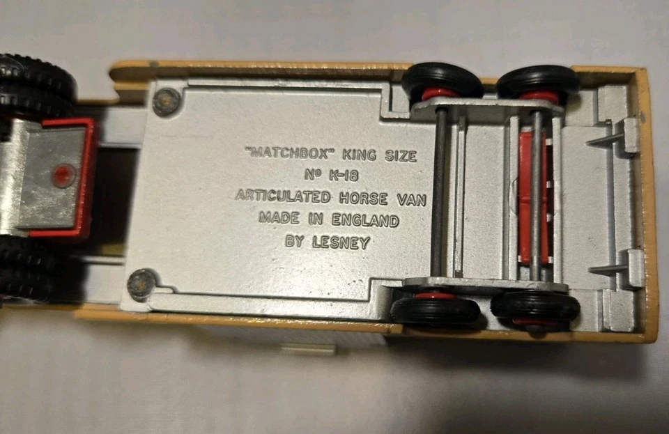 1969 DODGE TRACTOR & ARTICULATED HORSE VAN Matchbox KINGSIZE K-19 TOY - Image 4 of 4