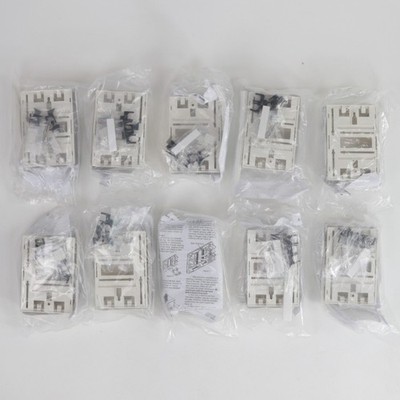 Lot of 10 Krone 4 Port All-Fit Boxes White 66441224-01