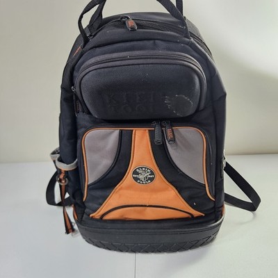 Klein Tools Tradesman Pro Organizer Tool Backpack Black/Orange, Water Resistant