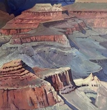 Original Painting Landscape Grand Canyon Western Arizona 36x36 Signed