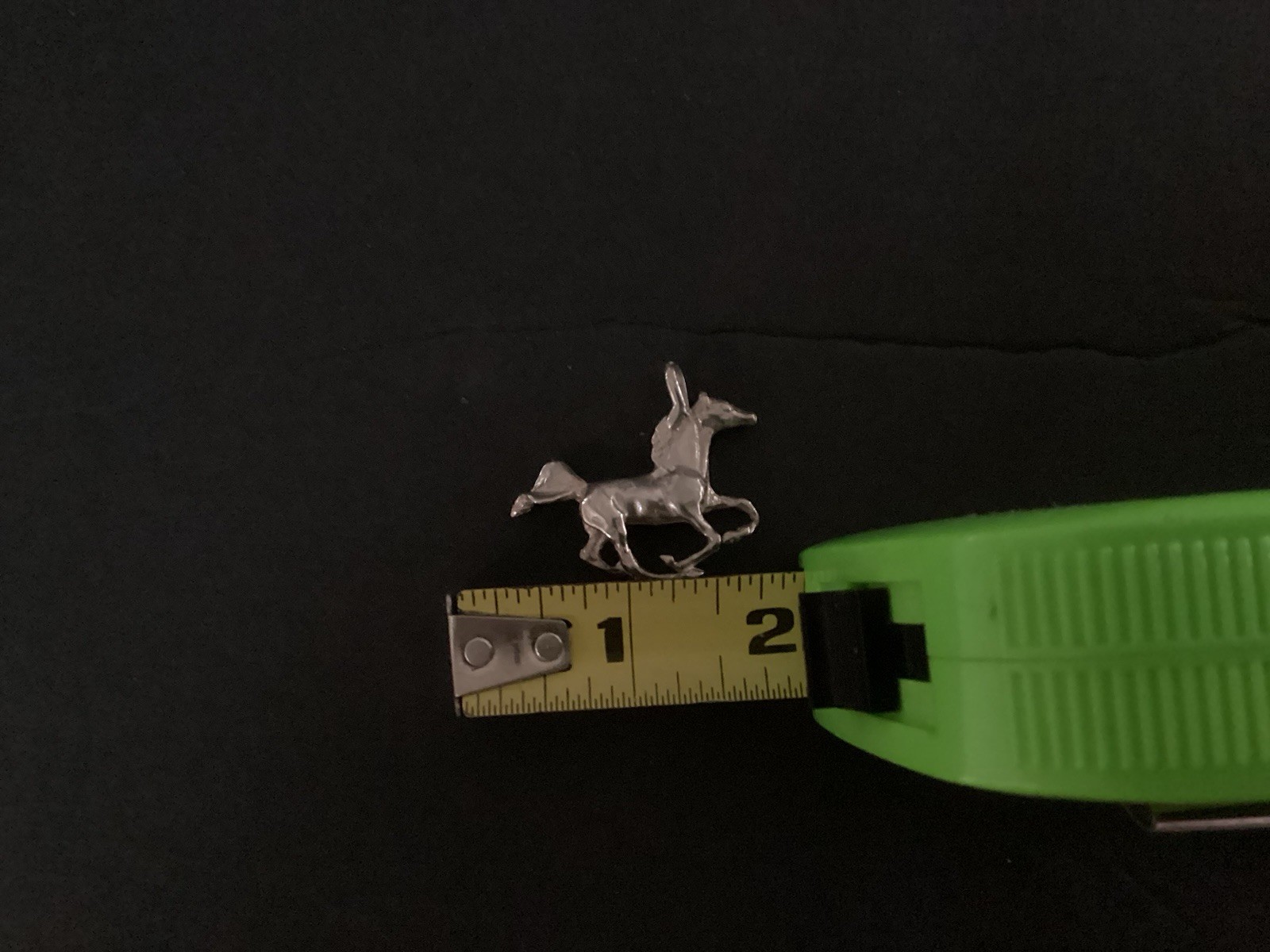 Solid Sterling Silver Horse Charm With Large Bale - image 3