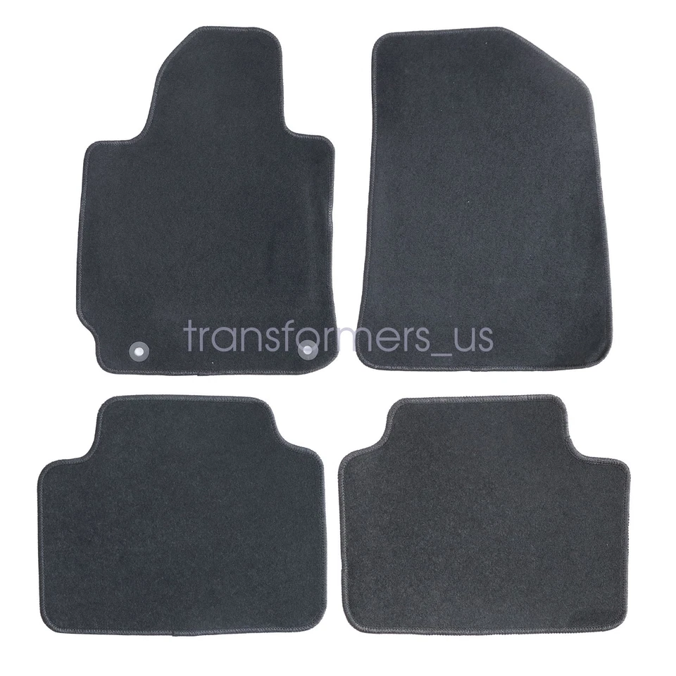For 2019 2020 2021 2022-2024 Kia Forte Front & Rear Floor Mats Carpet Black New - Image 4 of 4