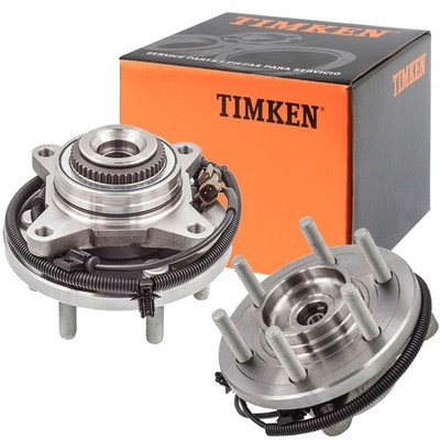 TIMKEN 4WD 4x4 Front Wheel Bearing & Hubs for 2015 2016 2017 Ford F-150 with ABS