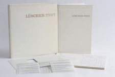 vintage Lüscher Farbtest Zettelblock Schablo...