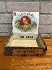 Vintage Student Prince Cigar Box Advertising Display Pressed Cardboard Ohio