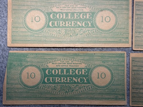 College Currency 15 Notes 20th Century Book Keeping 50¢, $2, $5, $10, $20 SP1177 - Picture 4 of 8