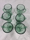 6 Vintage Libby Green Coca-Cola Coke Thick Heavy Glass with Mug Handle 14 oz — photo 2