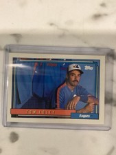 TOPPS 1992 Tom Foley #666 Montreal Expos MLB Base Set Vintage Baseball Card