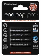 Eneloop Pro Battery BK-4HCDE AAA HR03 LR03 1.2V 930mAh NiMH 4 Pack Must Have
