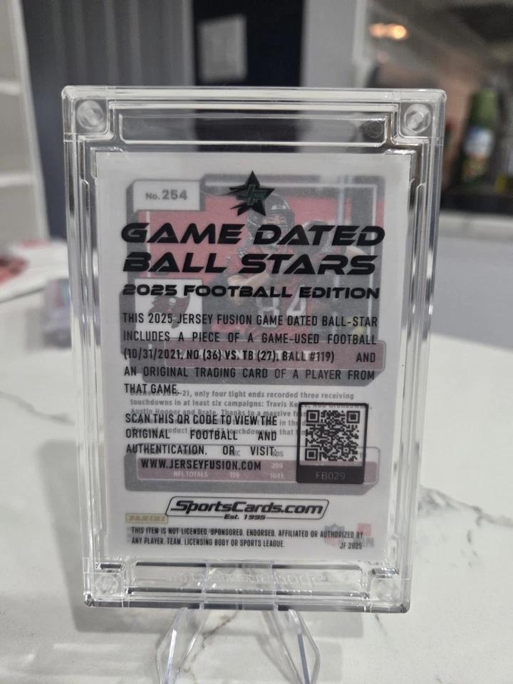 🔥Cameron Brate Press Proof Gold /58 Games Used Ball NO vs TB - 10/31/21 - Image 2 of 2