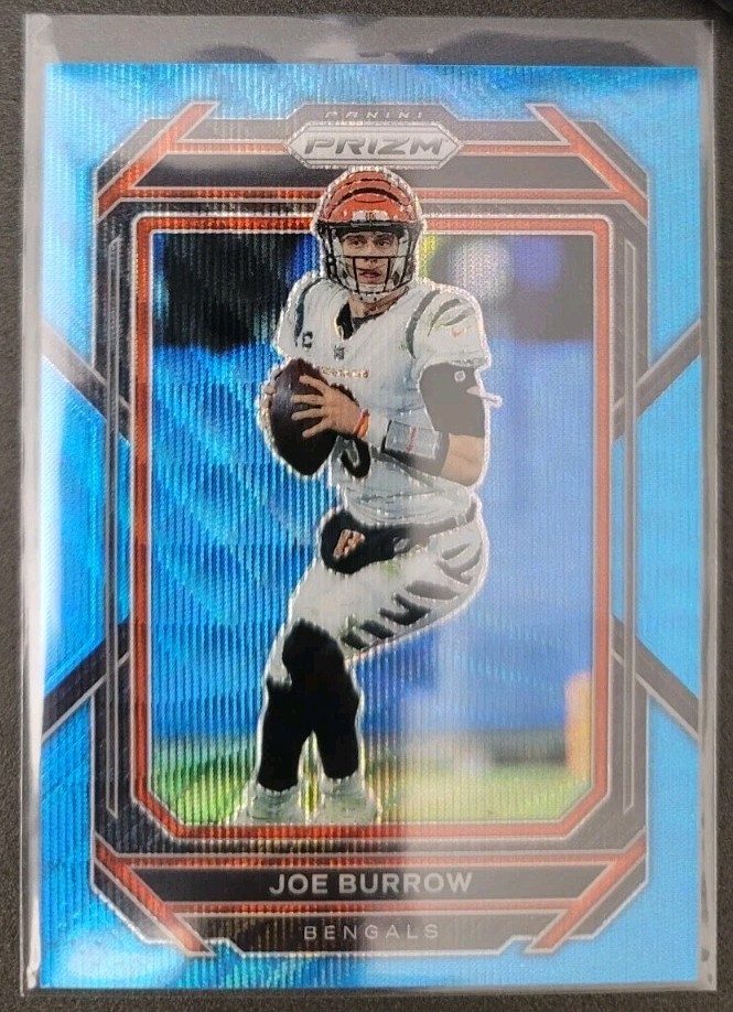 2022 Panini Prizm Joe Burrow 54/199 Blue Wave Prizm #56 Bengals