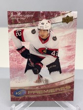 22-23 Viktor Lodin #186 Ice Premieres Red /299 Ottawa Senators