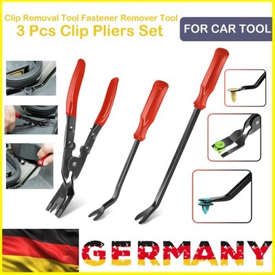 3 Stk Türverkleidung Lösezange Werkzeug Clip Zange Spreiznieten lösen Clips Neu