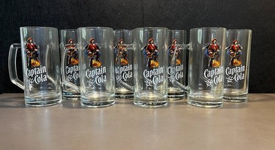 Original Glaskrug der Marke ''Captain Morgan'' für das Kultgetränk Cola mit Rum