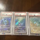 Pokemon 151 Squirtle, Wartortle, Blastoise ex 200/165 PSA 9 Sequential Grade Set