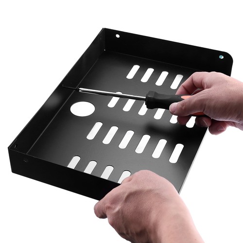 Estante flotante de metal para patio de 12" x 8" moderno montado en la pared para enrutador - Imagen 7 de 7