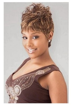 SG 27PCS BY MILKYWAY SHORT CUT SERIES 100% HUMAN HAIR WEAVE EXTENSION 613