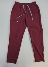 Fabletics Feel Good Performance Red Scrub Pants Women's Size Small