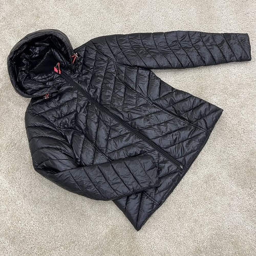 Tek Gear Warm Tek Hooded Quilted Puffer Jacket Coat Black Women’s Size Large - Picture 4 of 22