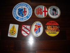 ADESIVI  STICKERS  ANNI 70 - 80- LOTTO DI 7 PEZZI - SOCIETA' SPORTIVE VARIE