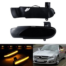 2x LED Spiegelblinker dunkel linse für Mercedes-Benz SL R230 ab 2003 bis 2008