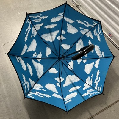 Vintage Moma Museum Of Modern Art Cloudy Sky Umbrella
