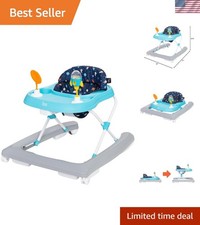 Space Walk Navy Activity Walker with Large Tray  Cup Holder for Happy Babies