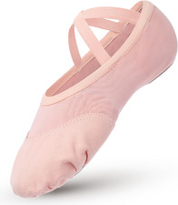 Scarpette Danza Classica Bambina Mezze Punte Scarpe Ballerina Tela Mesh Scarpe D