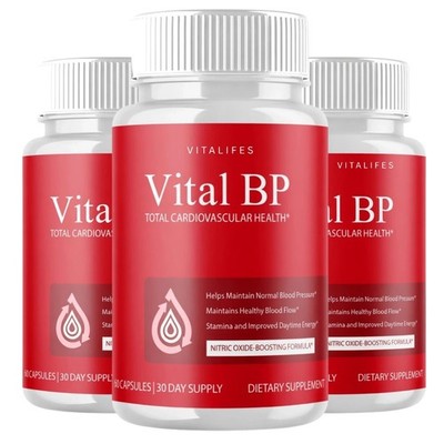 (3 Pack) Vital BP Advanced Blood Support Vitamin Formula VitalBP - 60 Capsules