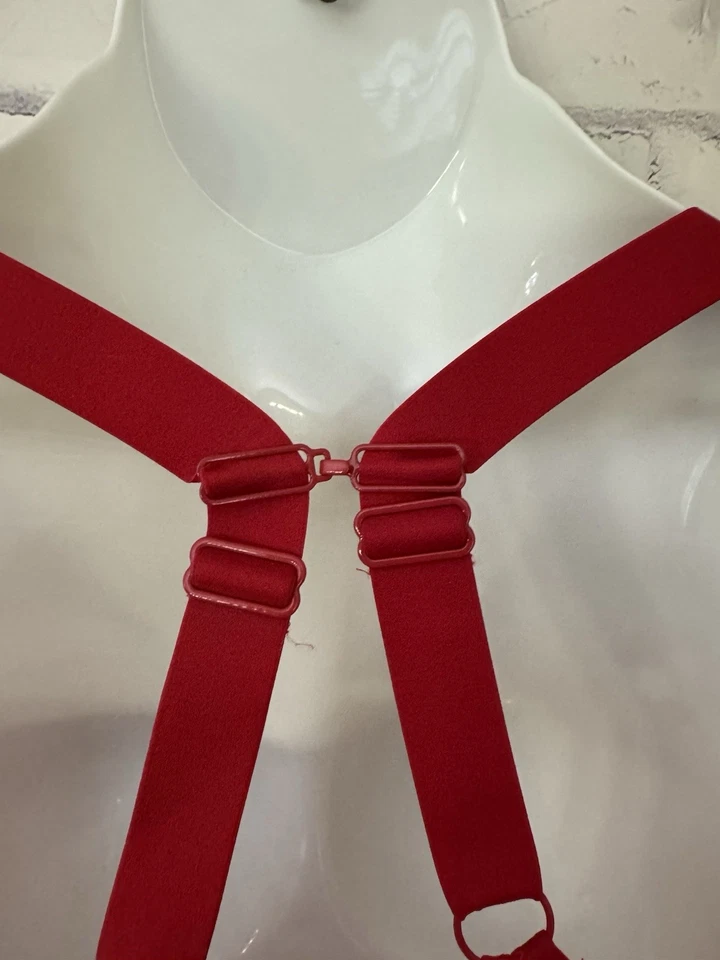 Elomi Matilda Plunge Bra USA Size 40L Haute Red Unlined Underwire J Hook EL8900 - Image 4 of 4