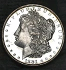 1881-s Morgan Silver Dollar Brilliant Uncirculated  Slight Cameo & Mirrors