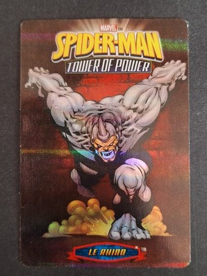 Le Rhino Marvel Karte 013 SpiderMan Tower of Power 2008 Französisch