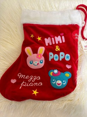Mezzo Piano Strawberry mimi-Chan popo-chan Christmas Boots 37×30㎝ Y2K Kawaii