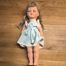 Schildkröt Puppe ( 42 cm)  aus den 60 er Jahren,mit Kleidung!