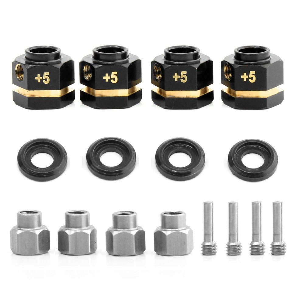 ADATTATORI ESAGONALI IN ALLUMINIO SPESSORE 12MM-SET DA 20PZ nero GPM
