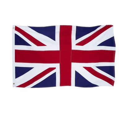 Homissor British Flag 4x6 Ft Union Jack Embroidered Sewn Stripes Heavy Duty