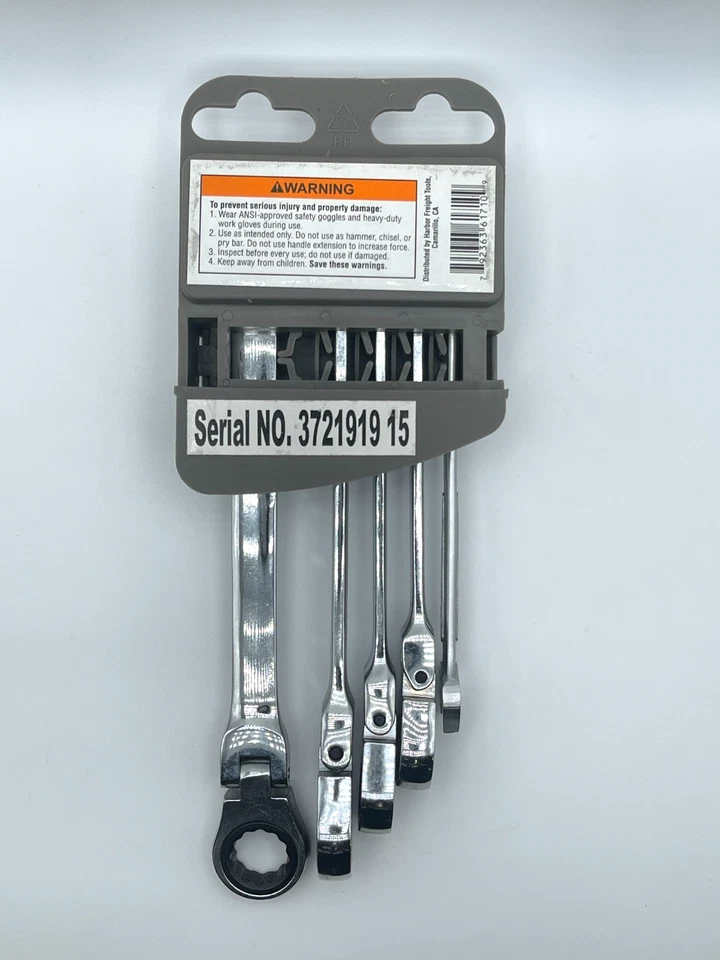 Pittsburgh 5PC Flex Head Wrench Set - 61710 - Image 2 of 4
