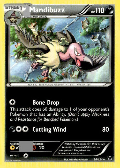 XY - Fates Collide #58/124 Mandibuzz