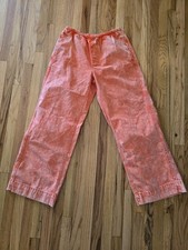 BDG Urban Outfitters Orange Acid Wash Wide Leg Pants Size M Drawstring