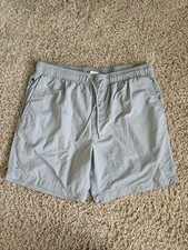 American Eagle AEO Men  s Mesh Lined Swim Trunks Board Shorts Size M Gray