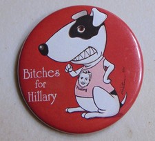 Hillary Clinton 2008 Brian Campbell art campaign pin button political