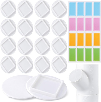 24 Pcs Hydroponics Ypod Caps with Colored Lables, Grow Cubes Cap Compatible with